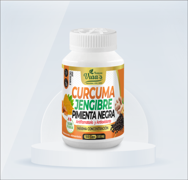 Curcuma Jengibre Pimienta Negra
